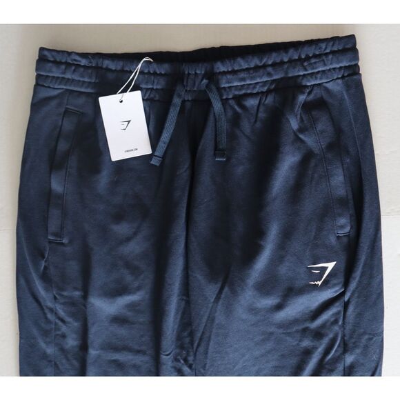Gymshark A2A7T Men's Sz L Navy Blue Heavyweight Essential Oversized Joggers - Picture 9 of 12